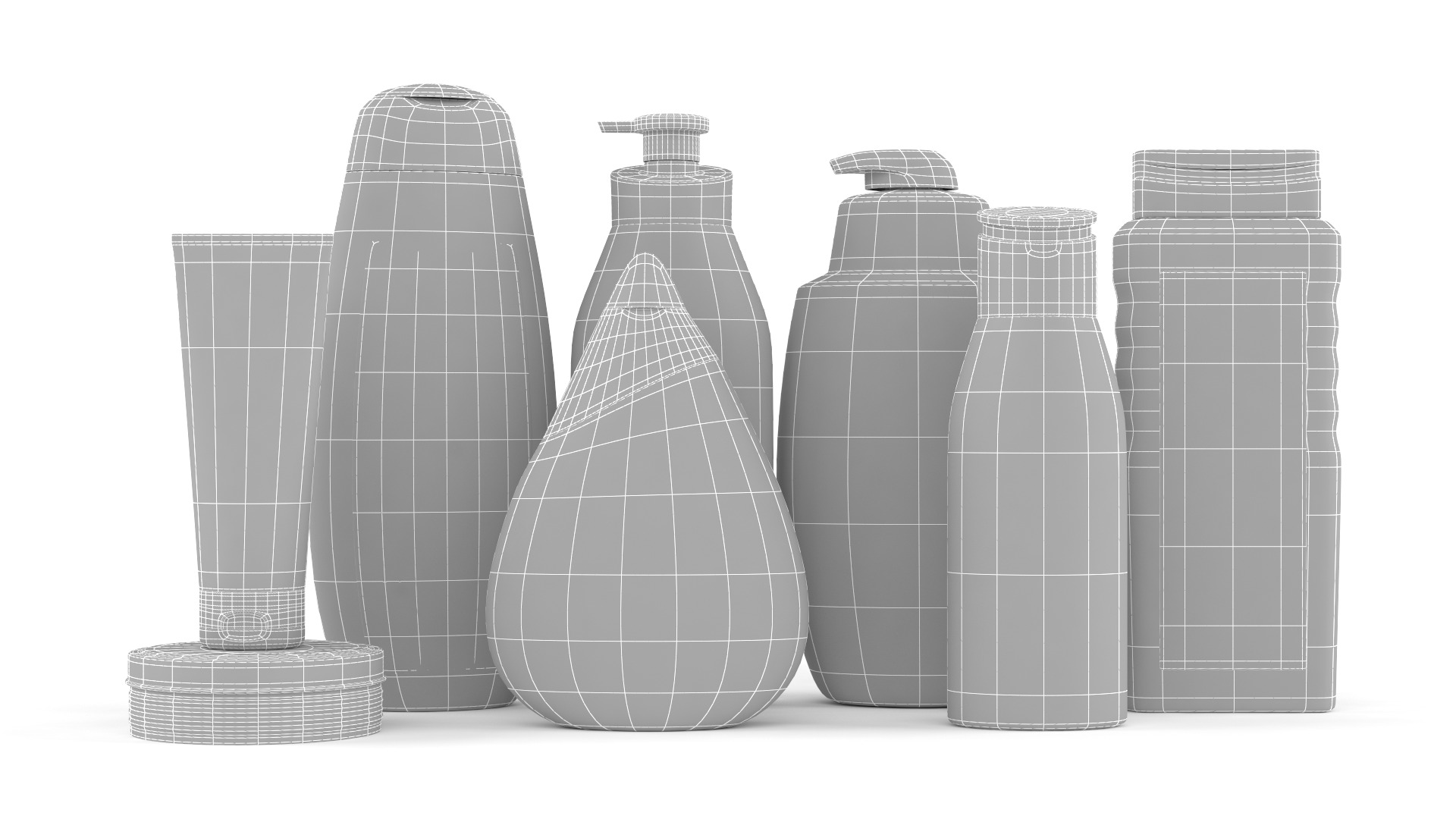 Plastic Bottle Collection 3D model_16