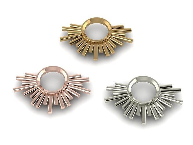 Sunlight Necklace Earrings Pendant Free 3D print model