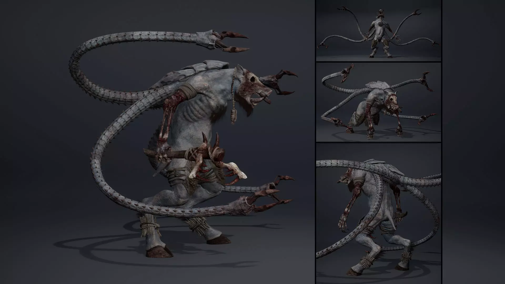 Thundermoon Damaged Low-poly 3D model