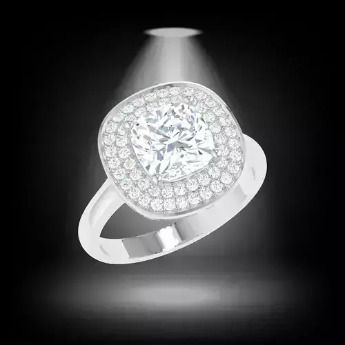 CUSHION DIAMOND RING