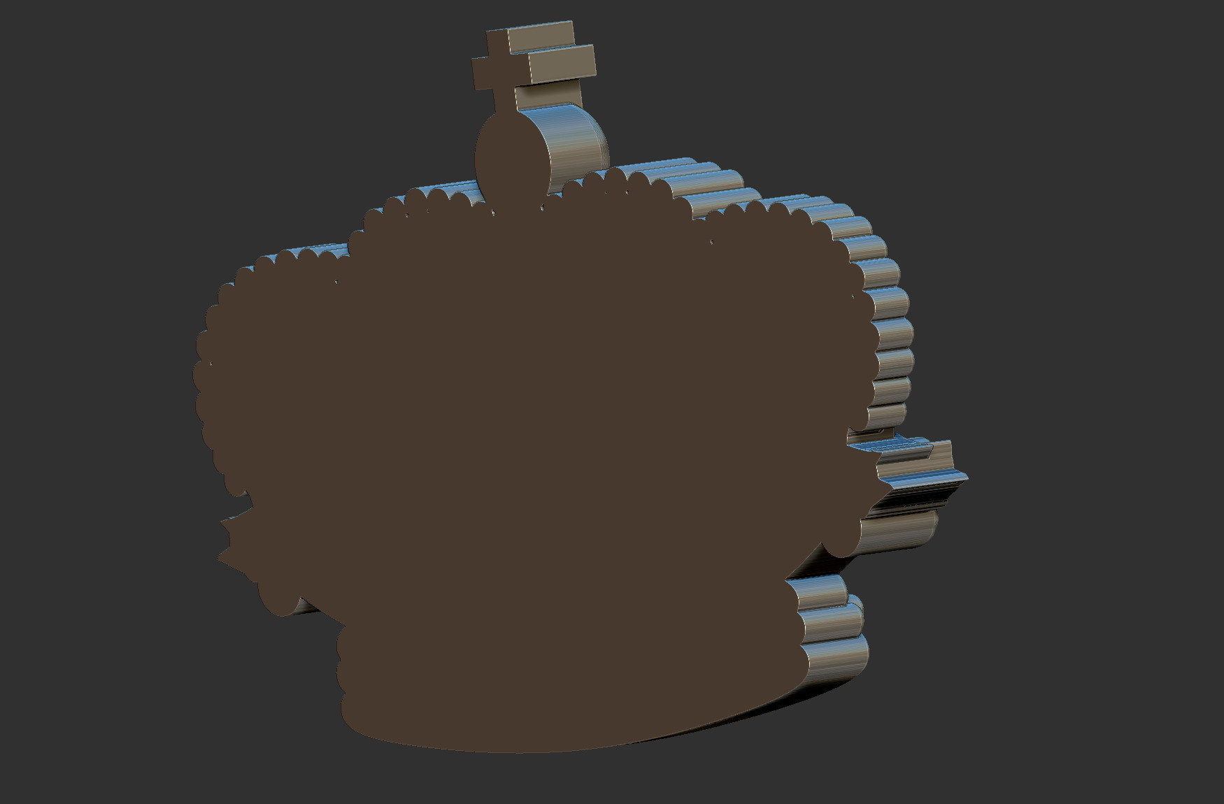 Crown Relief 3D print model_5