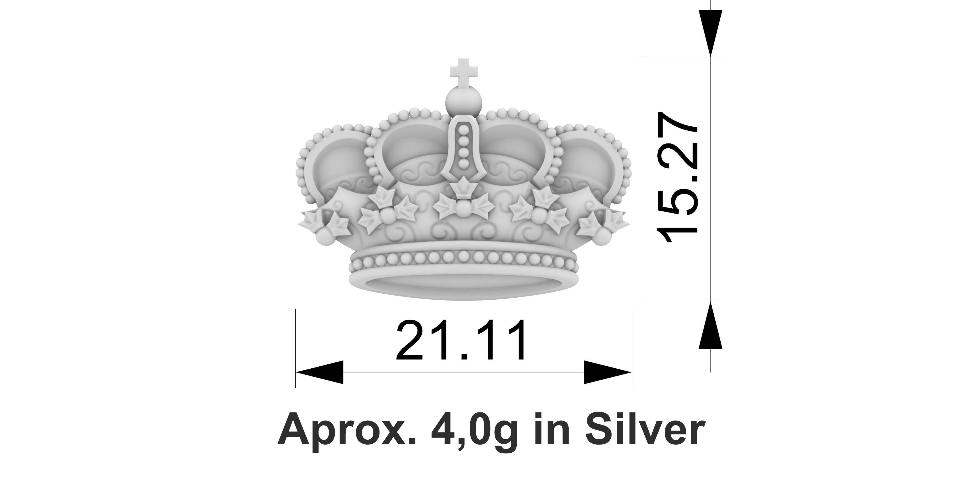 Crown Relief 3D print model_4