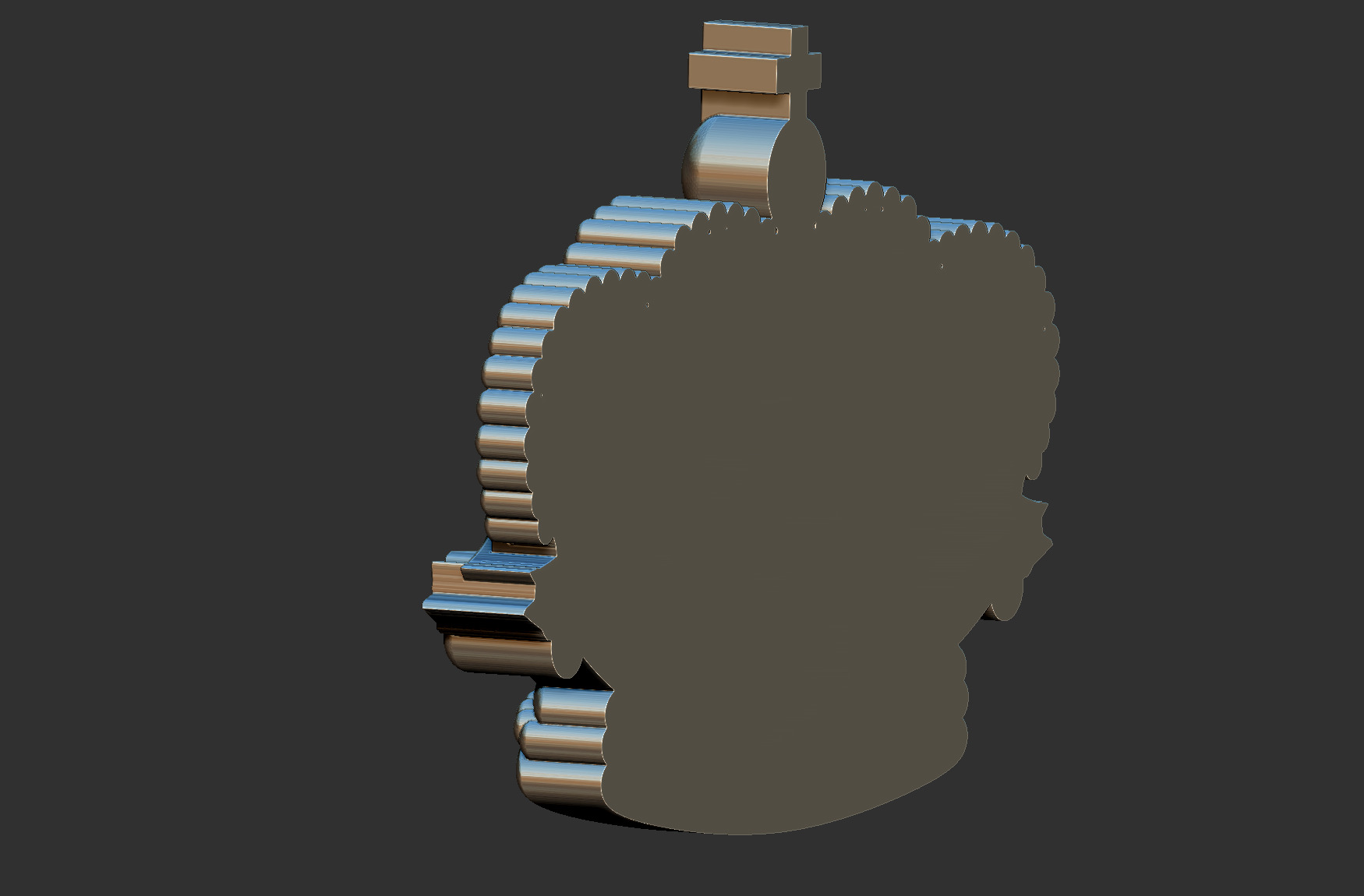Crown Relief 3D print model_6