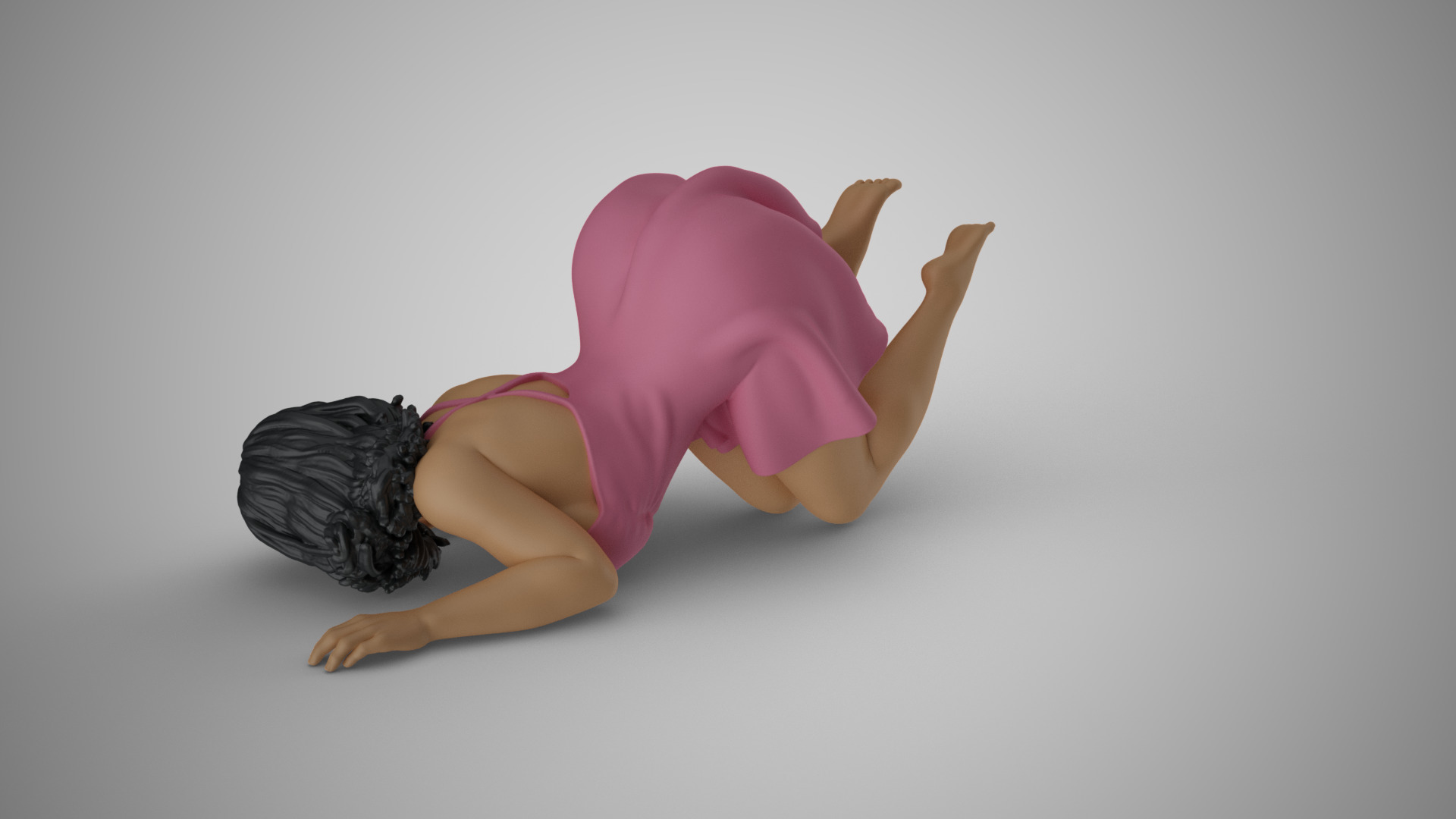 Woman Having Fun 2 3D print model_7