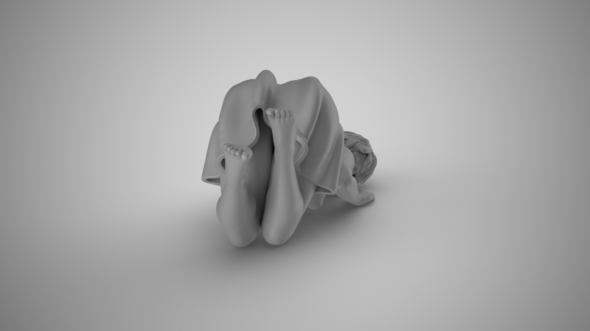 Woman Having Fun 2 3D print model_3