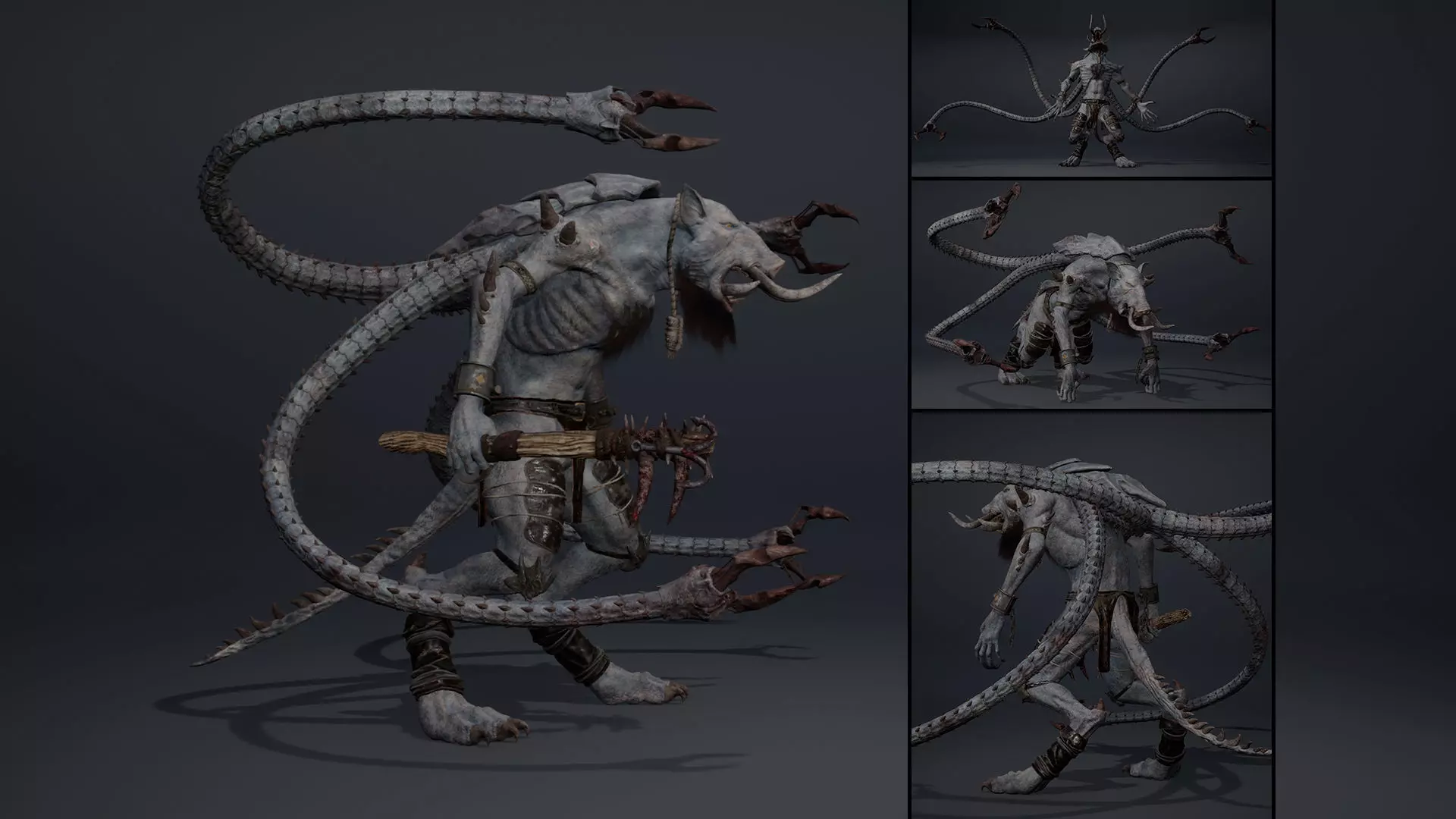 Thundermoon Spicky Low-poly 3D model_0