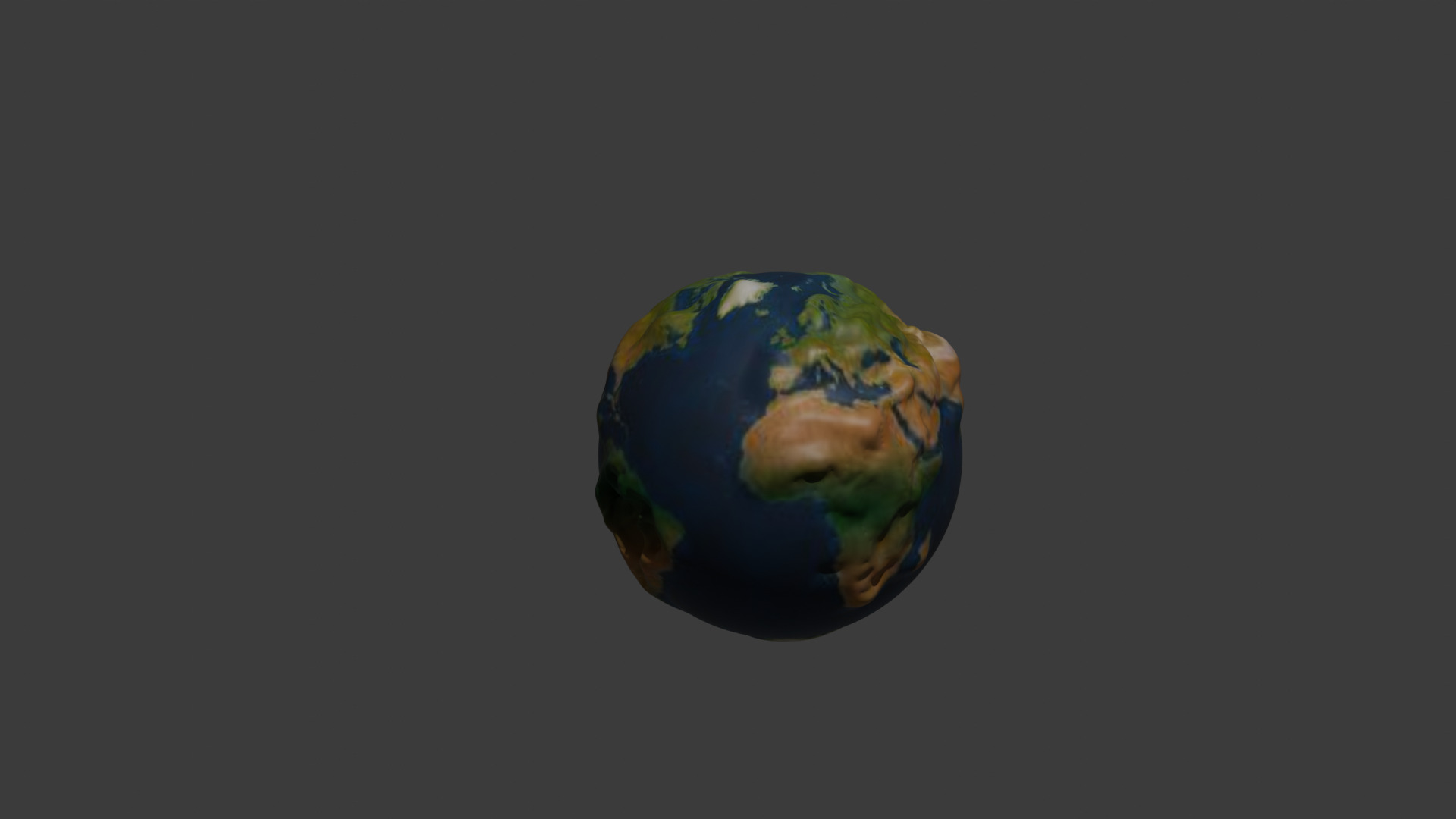 world globe 3D 3D model_2