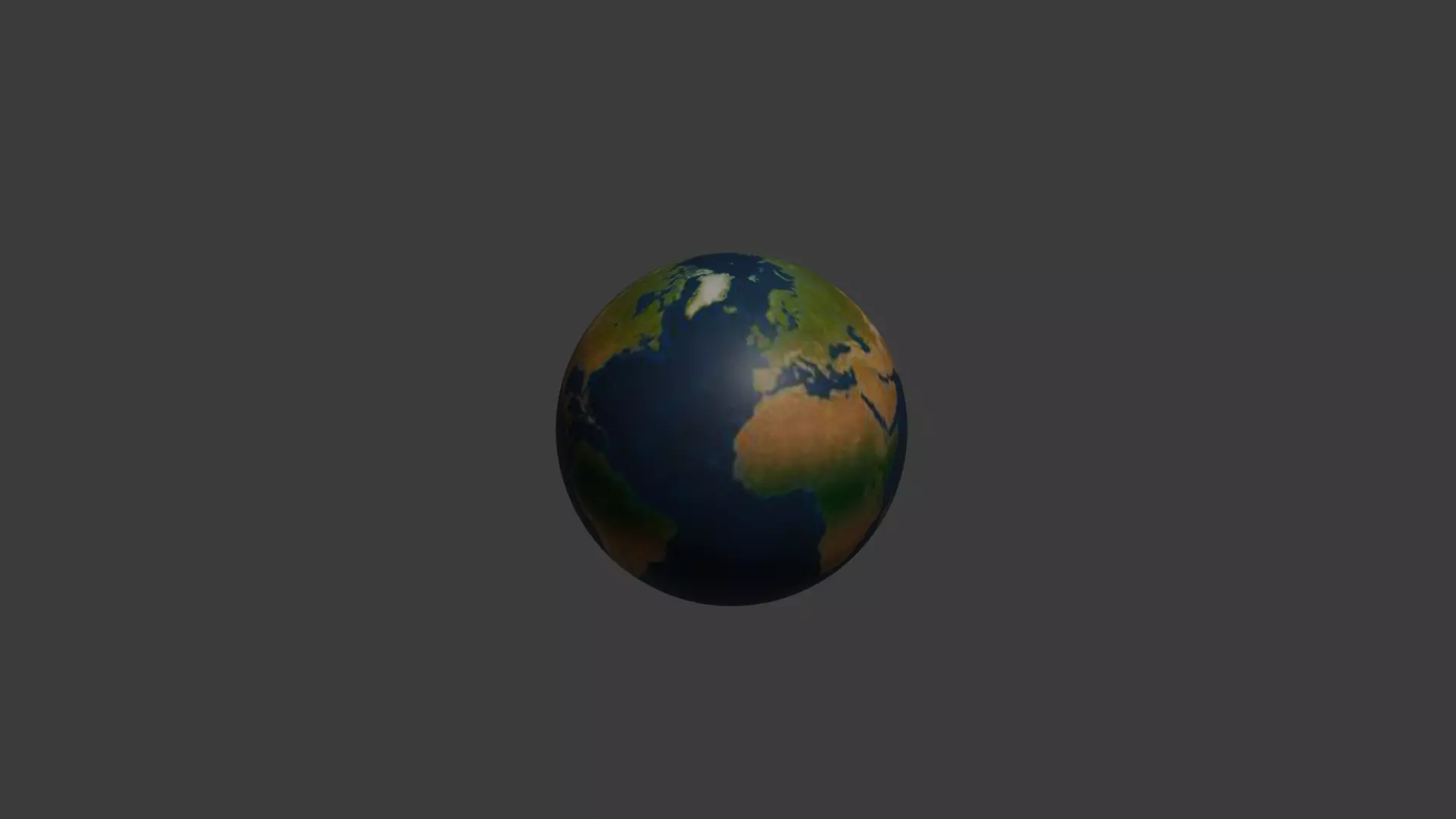 world globe 3D 3D model_0