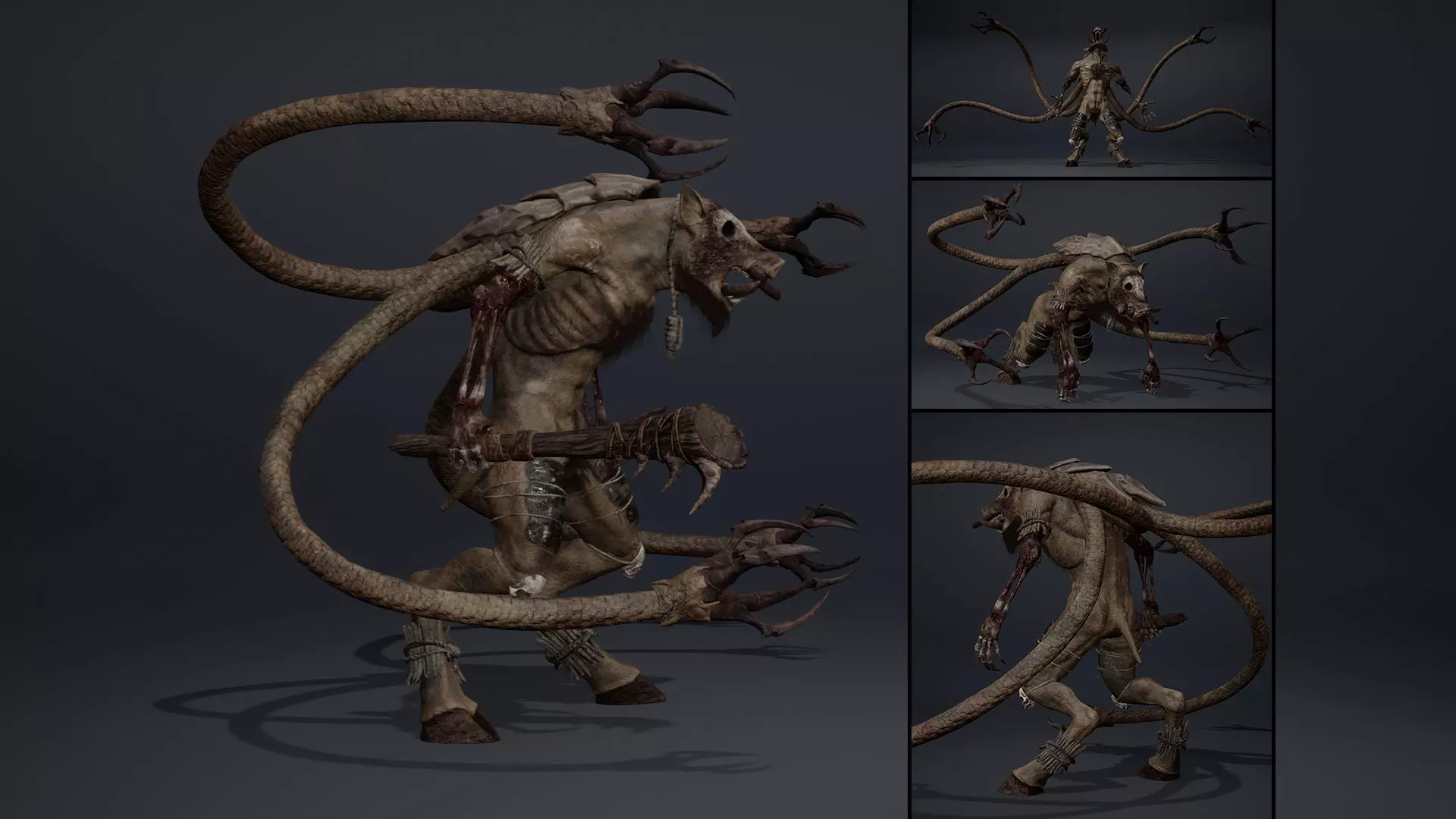 Thundermoon Furry Low-poly 3D model_0