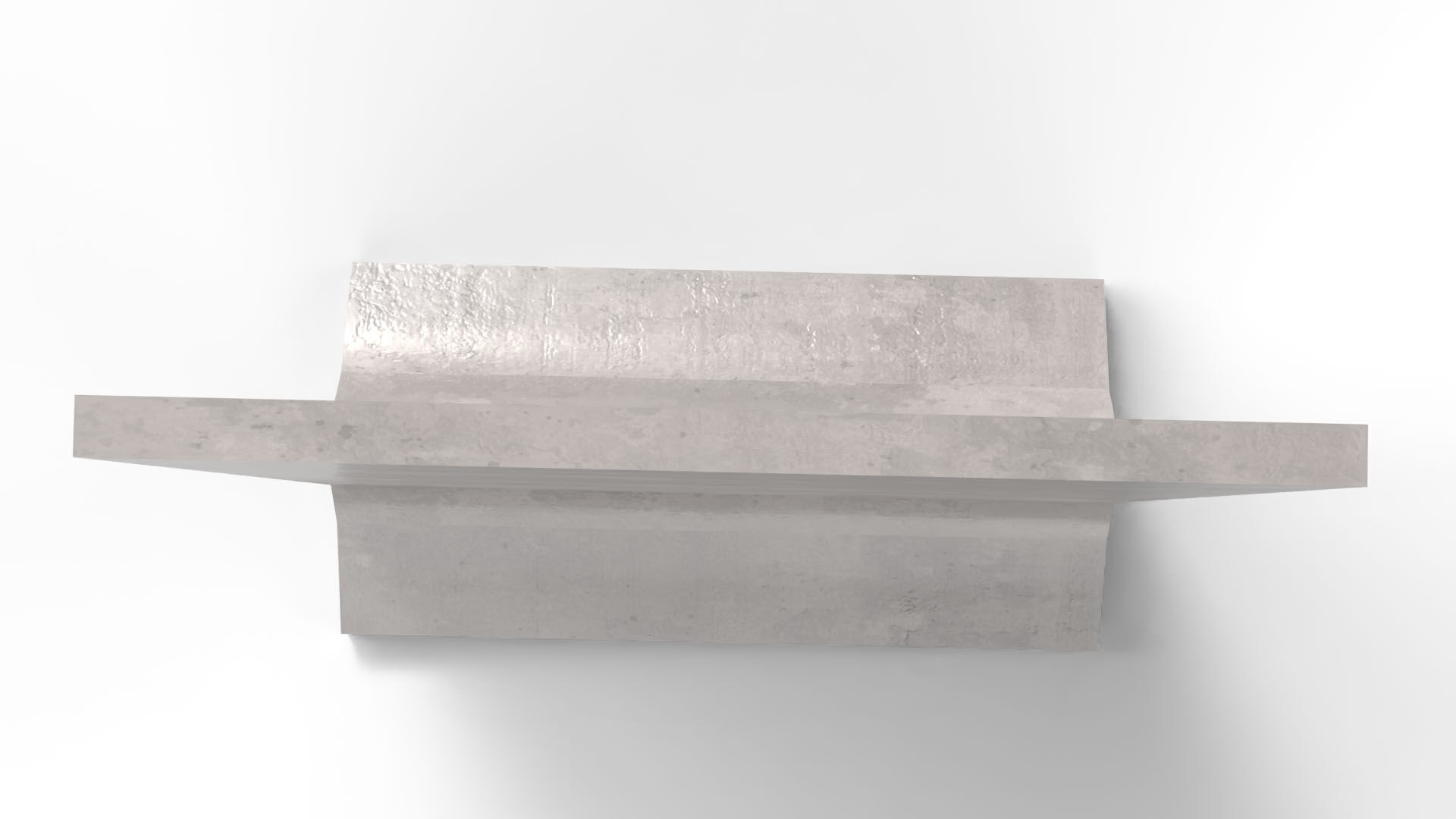 Concrete Barrier Low-poly 3D model_7