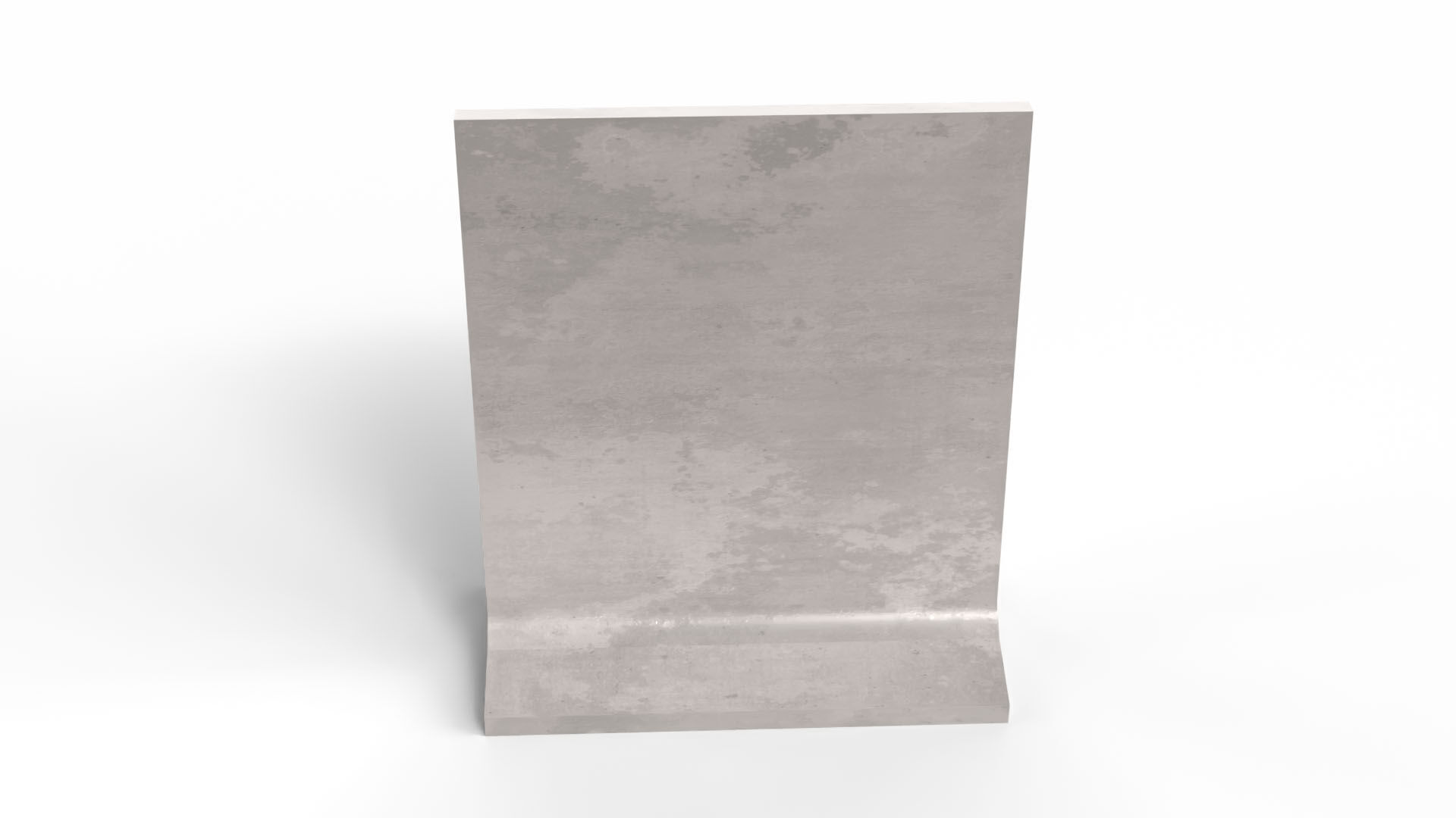 Concrete Barrier Low-poly 3D model_2