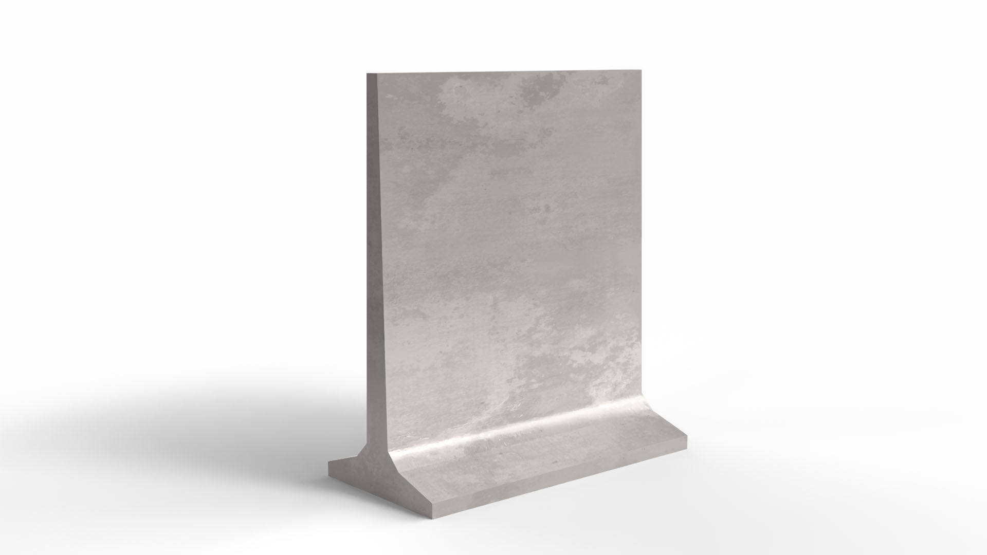 Concrete Barrier Low-poly 3D model_3