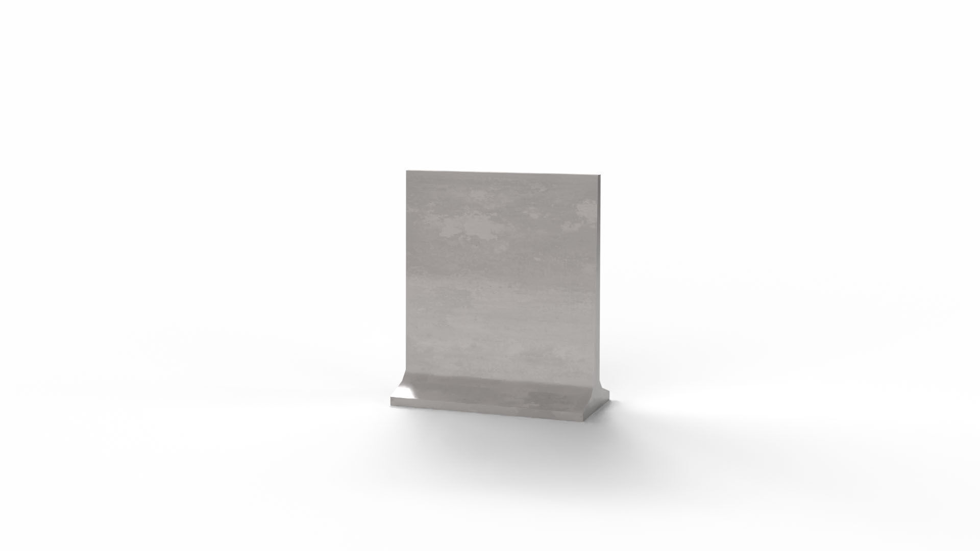 Concrete Barrier Low-poly 3D model_8