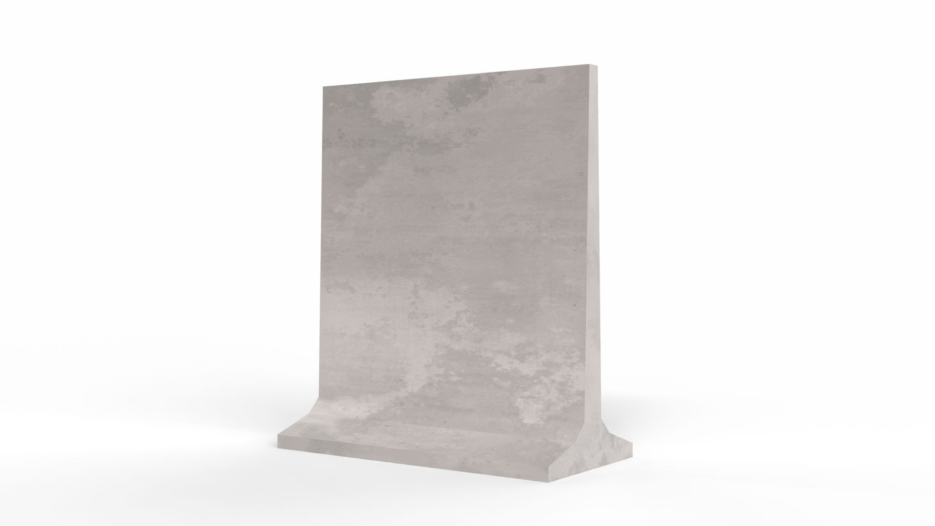 Concrete Barrier Low-poly 3D model_1