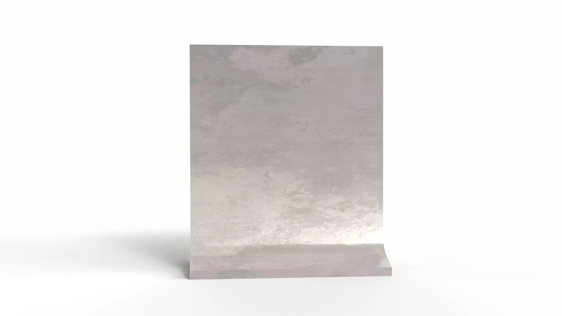 Concrete Barrier Low-poly 3D model_0