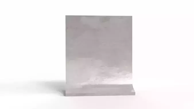 Concrete Barrier Low-poly 3D model