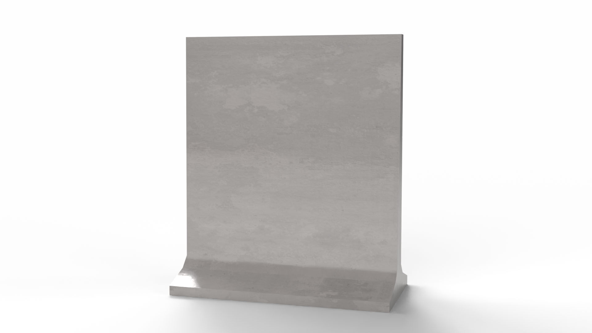 Concrete Barrier Low-poly 3D model_6