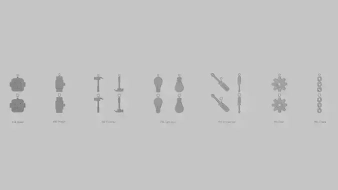 Steampunk Essence Mini Printable Pendant Set