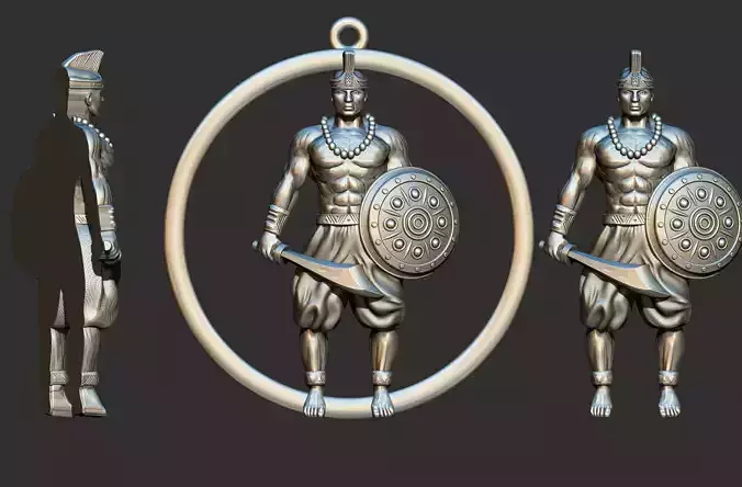 Ogum Relief Meda 3D print model