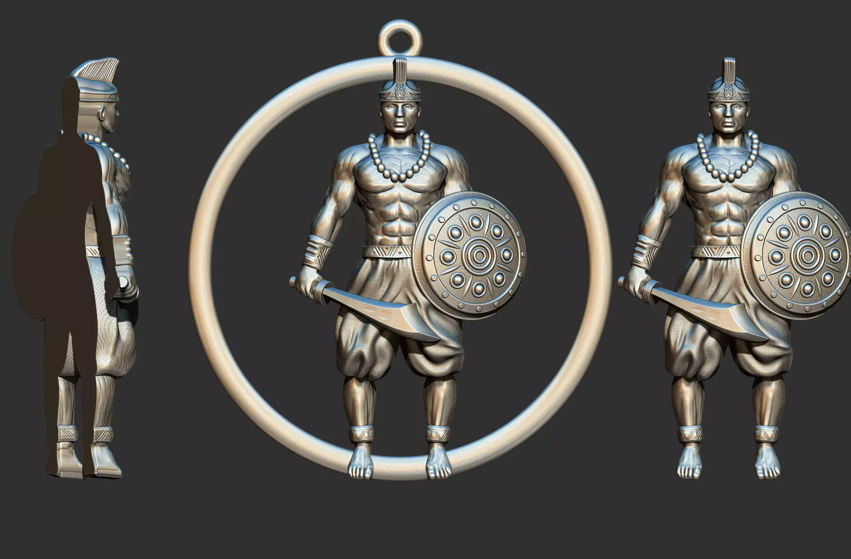 Ogum Relief Meda 3D print model