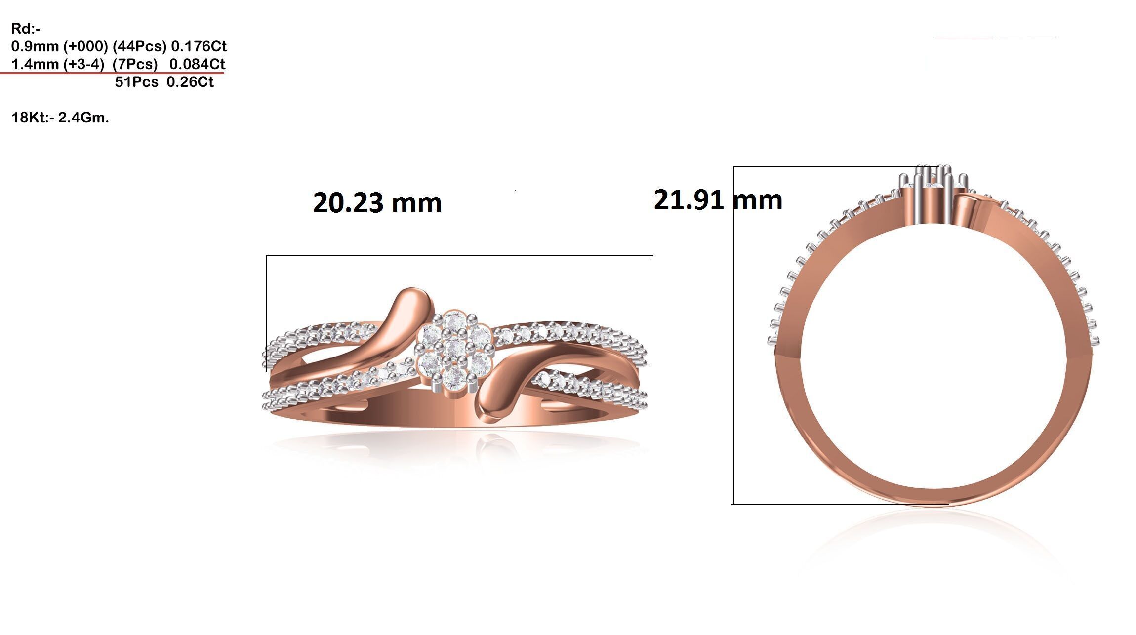  Women Ring Render 3dm STL MTL SLC JCD OBJ FBX Details 3D print model_24