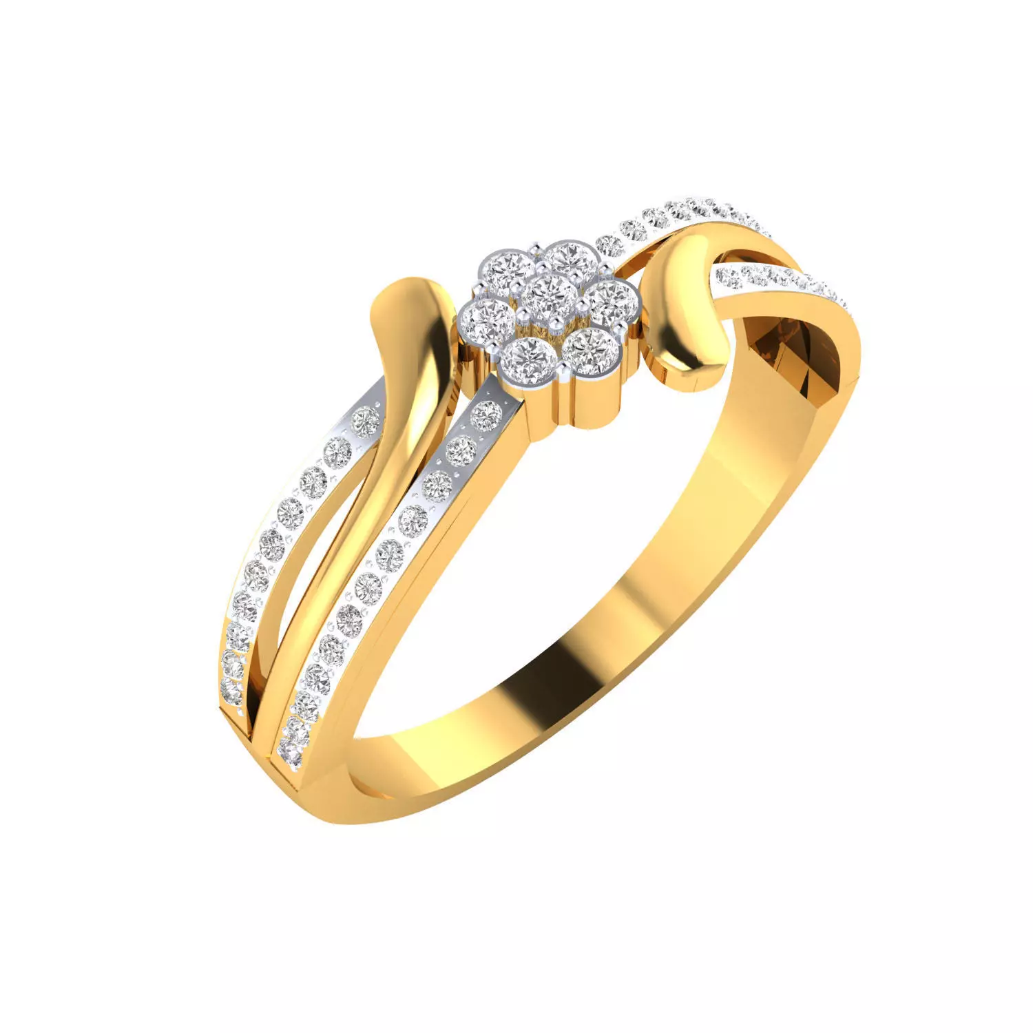  Women Ring Render 3dm STL MTL SLC JCD OBJ FBX Details 3D print model_0
