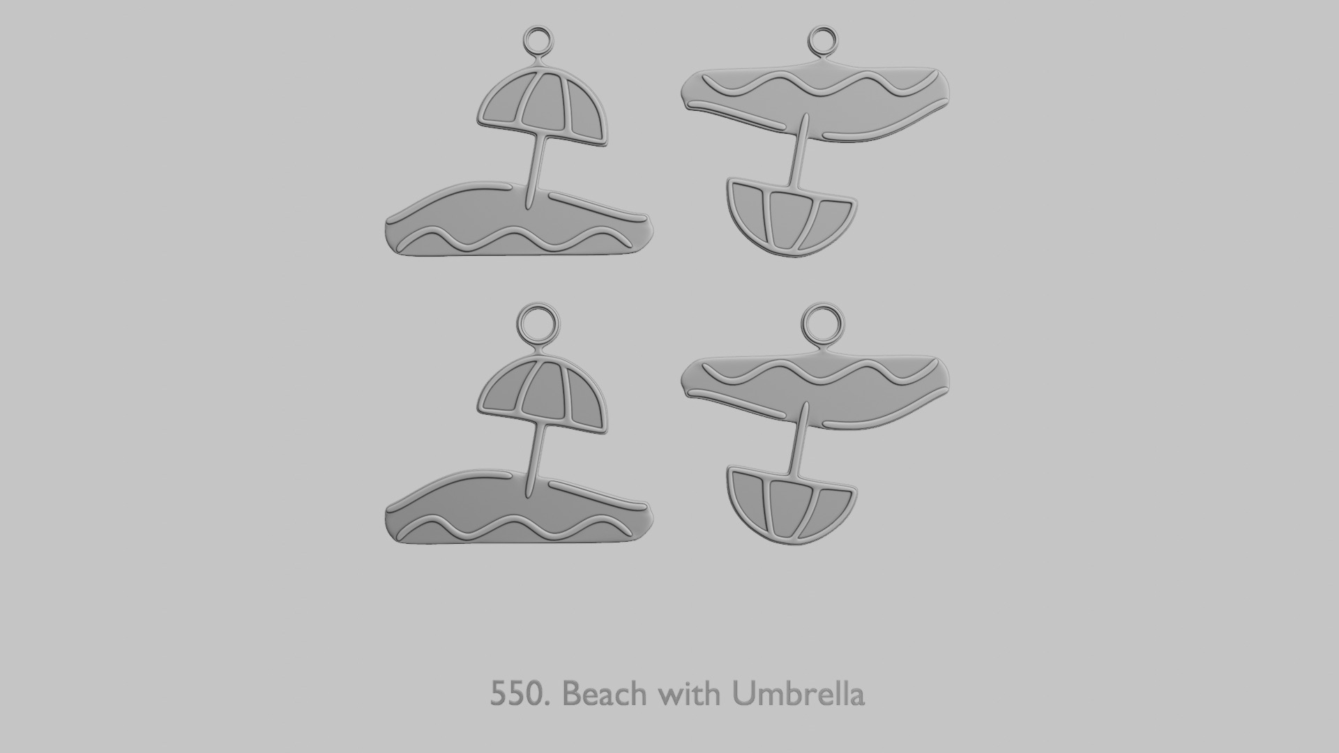 Summer Vibes Printable Pendant Set 3D print model_58