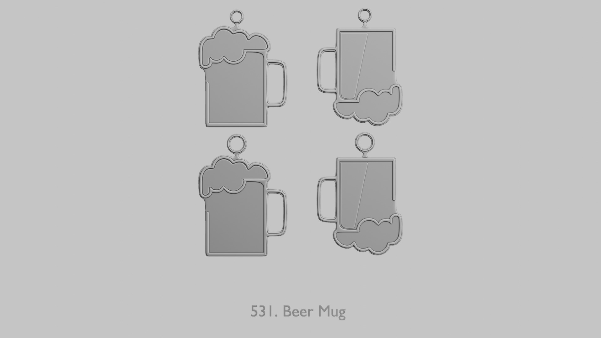 Summer Vibes Printable Pendant Set 3D print model_53