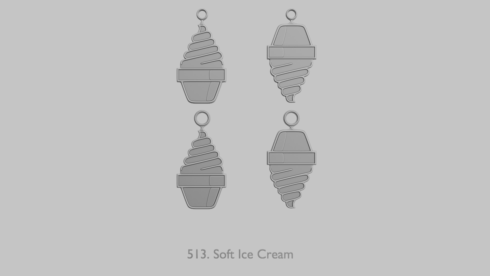 Summer Vibes Printable Pendant Set 3D print model_42
