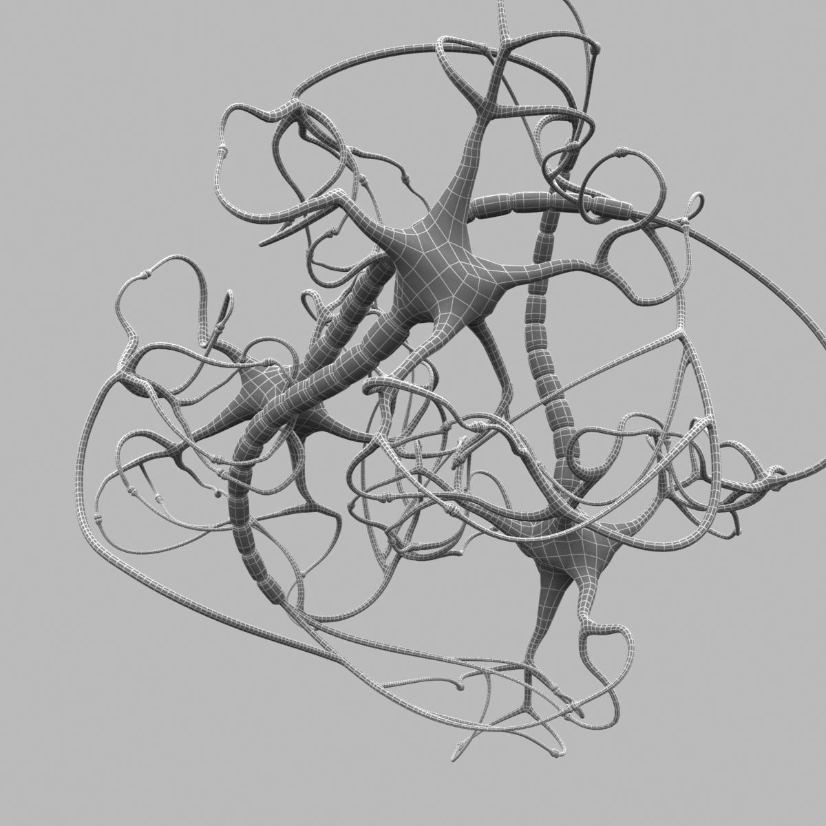 Closed neural network 3D model_6