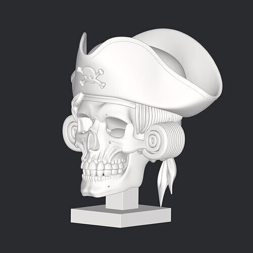 skull bust 3D print model