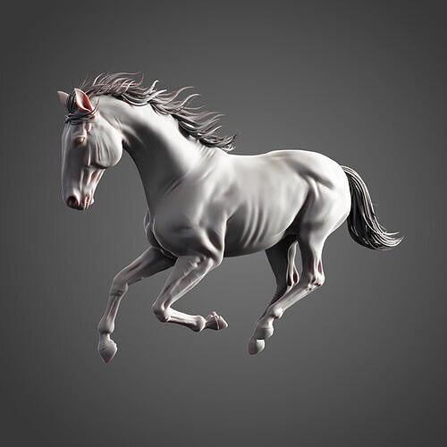 Horse Running Pose - Ready for Print  3D print model
