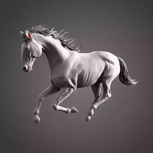 Horse Running Pose - Ready for Print 