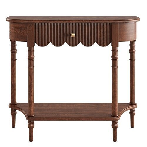 Litfad - Live Edge Console Table with 1 Drawer 3D model