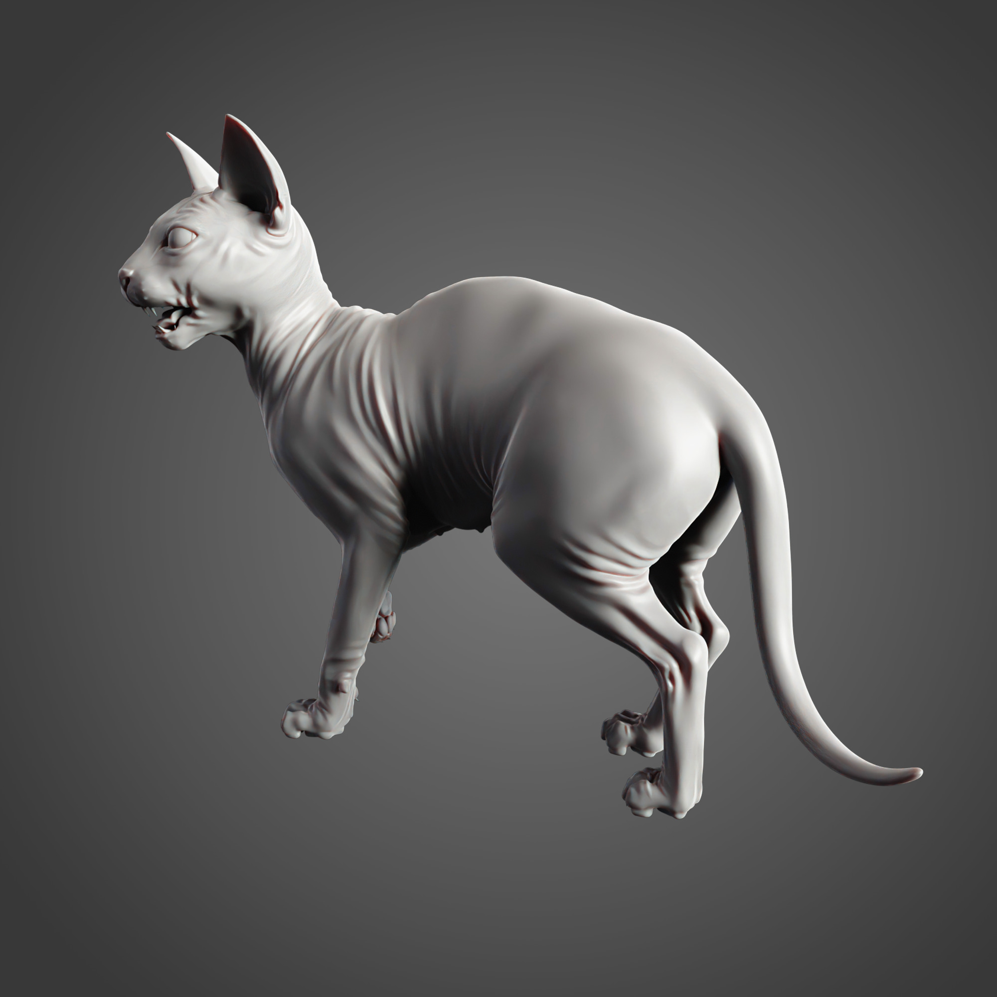 Cat Sphinx - Ready for Print  3D print model_2
