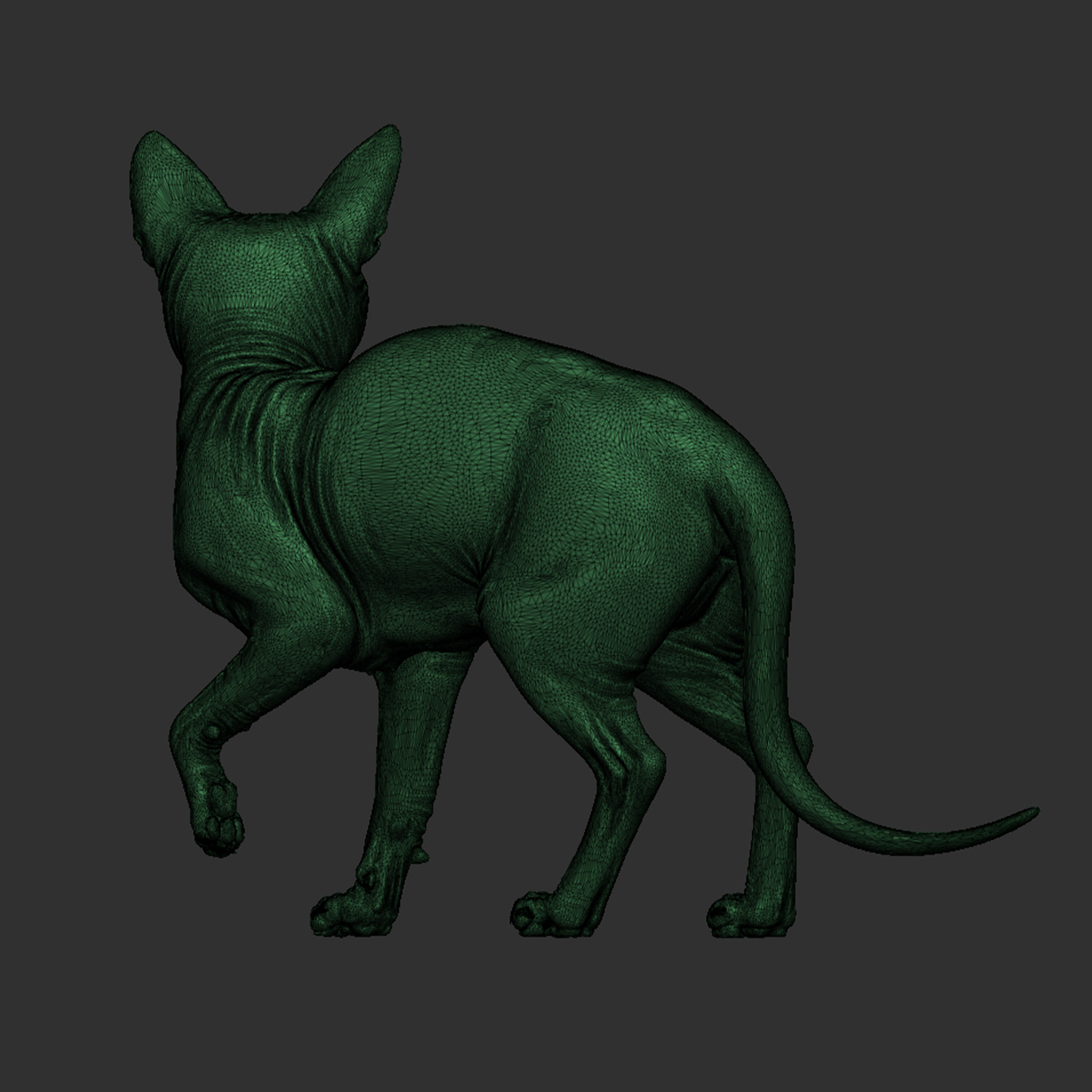 Cat Sphinx - Ready for Print  3D print model_11