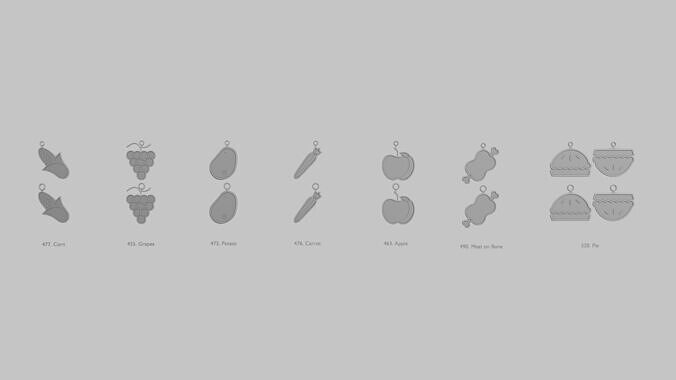 Thanksgiving Time Mini 3D Printable Pendant Set 3D print model
