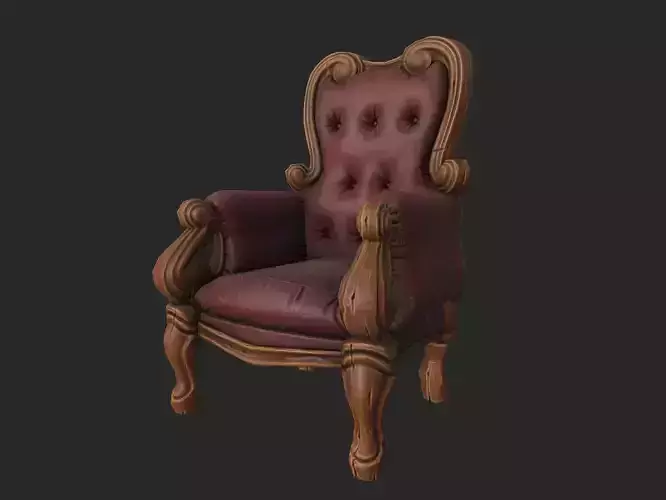 Stylized Chair - Gameready Asset Low-poly 3D model