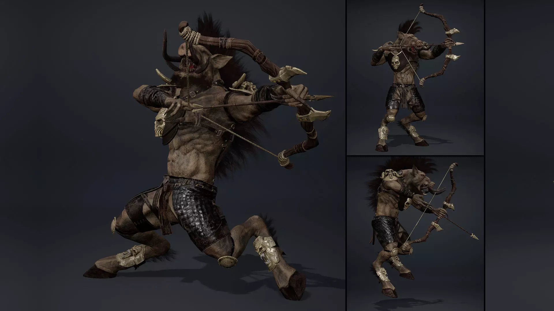 Thunder Archer Arm2 Brutal Low-poly 3D model