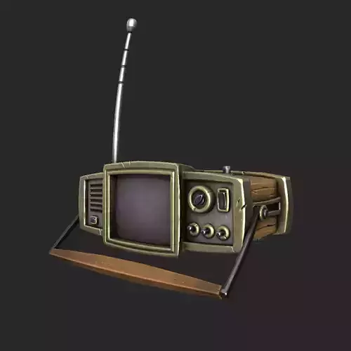 Stylized Radio - Gameready Asset Low-poly 3D model