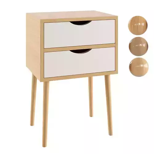 Litfad - Modern Wood Nightstand