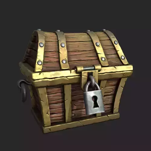 Stylized Chest - Gameready Asset Low-poly 3D model