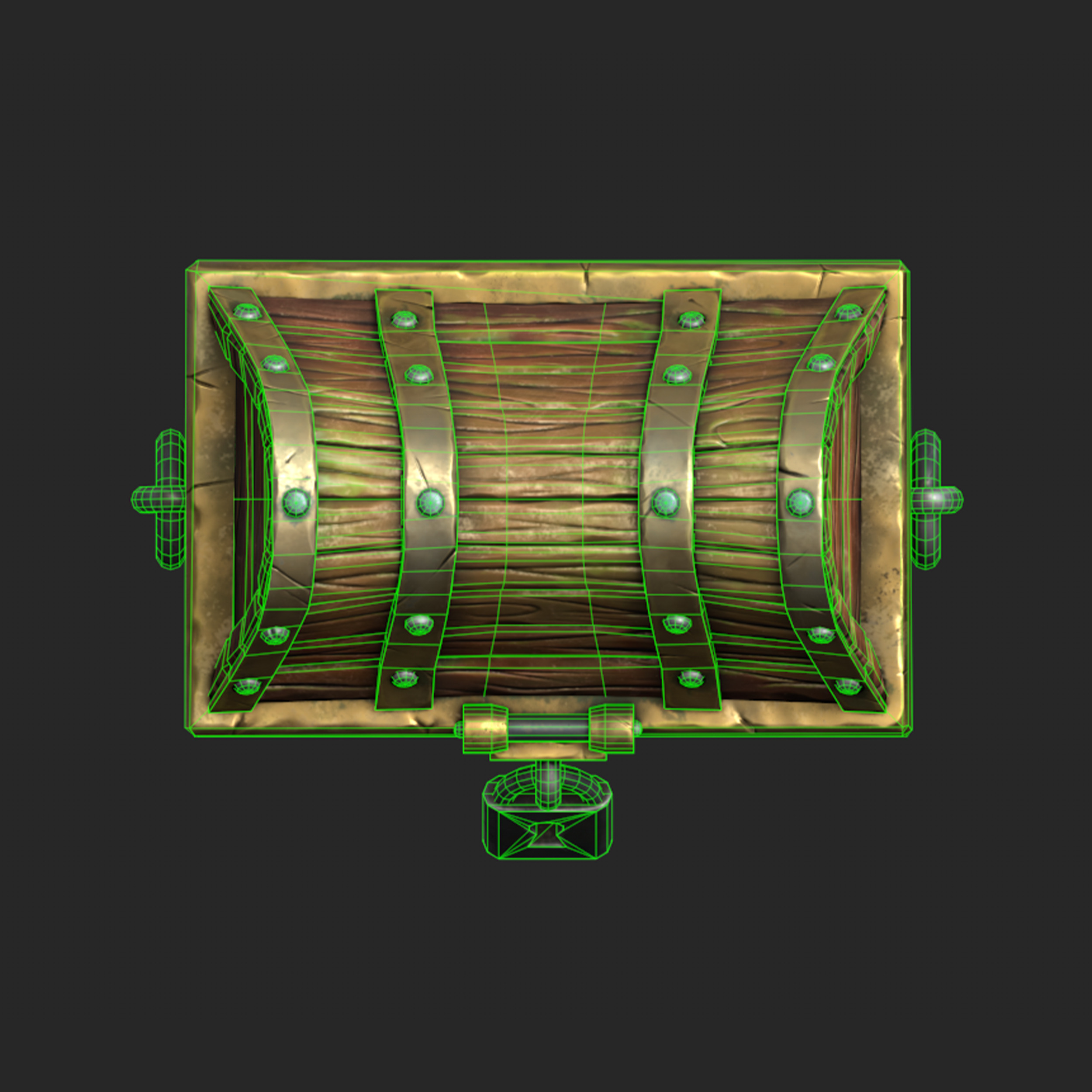 Stylized Chest - Gameready Asset Low-poly 3D model_7