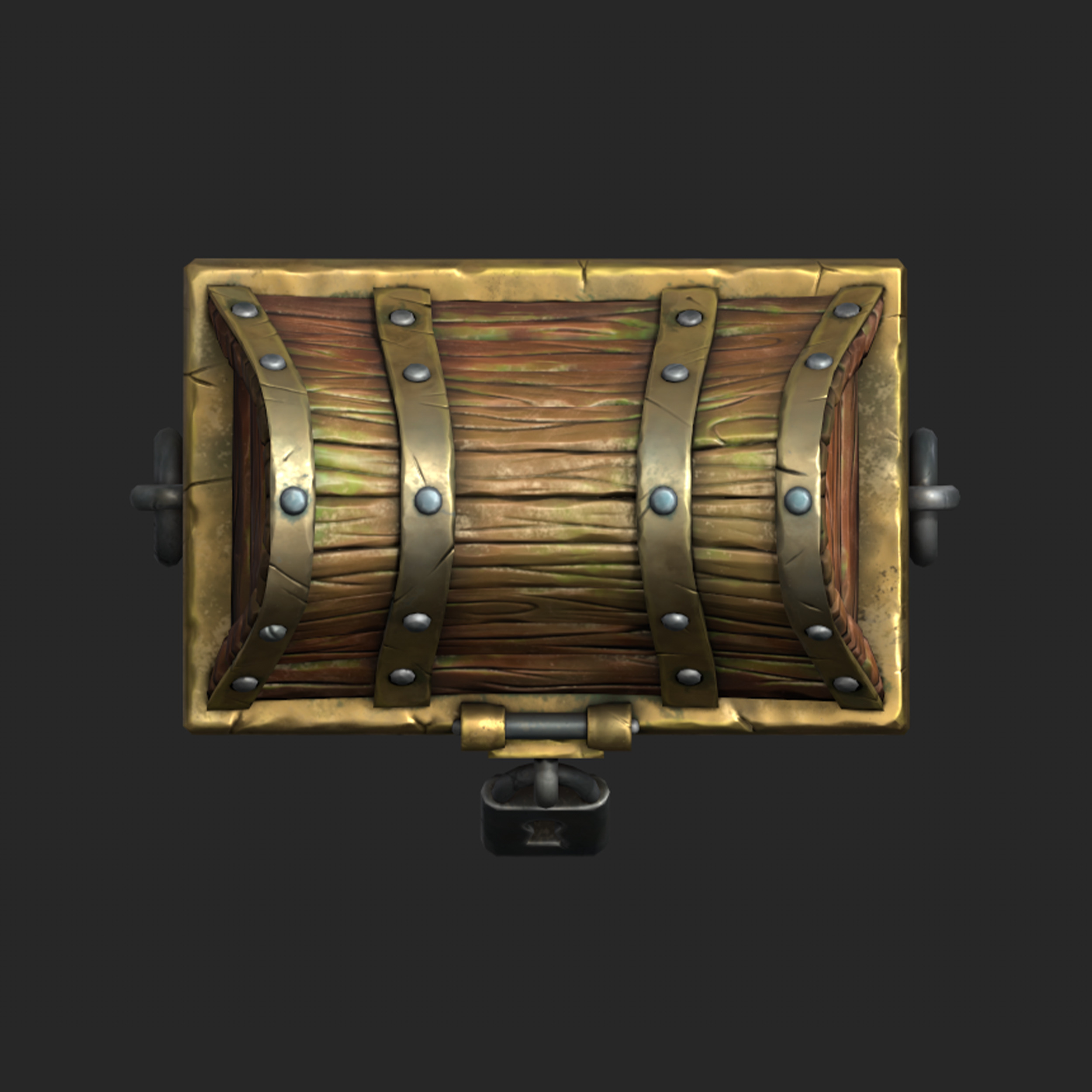 Stylized Chest - Gameready Asset Low-poly 3D model_6