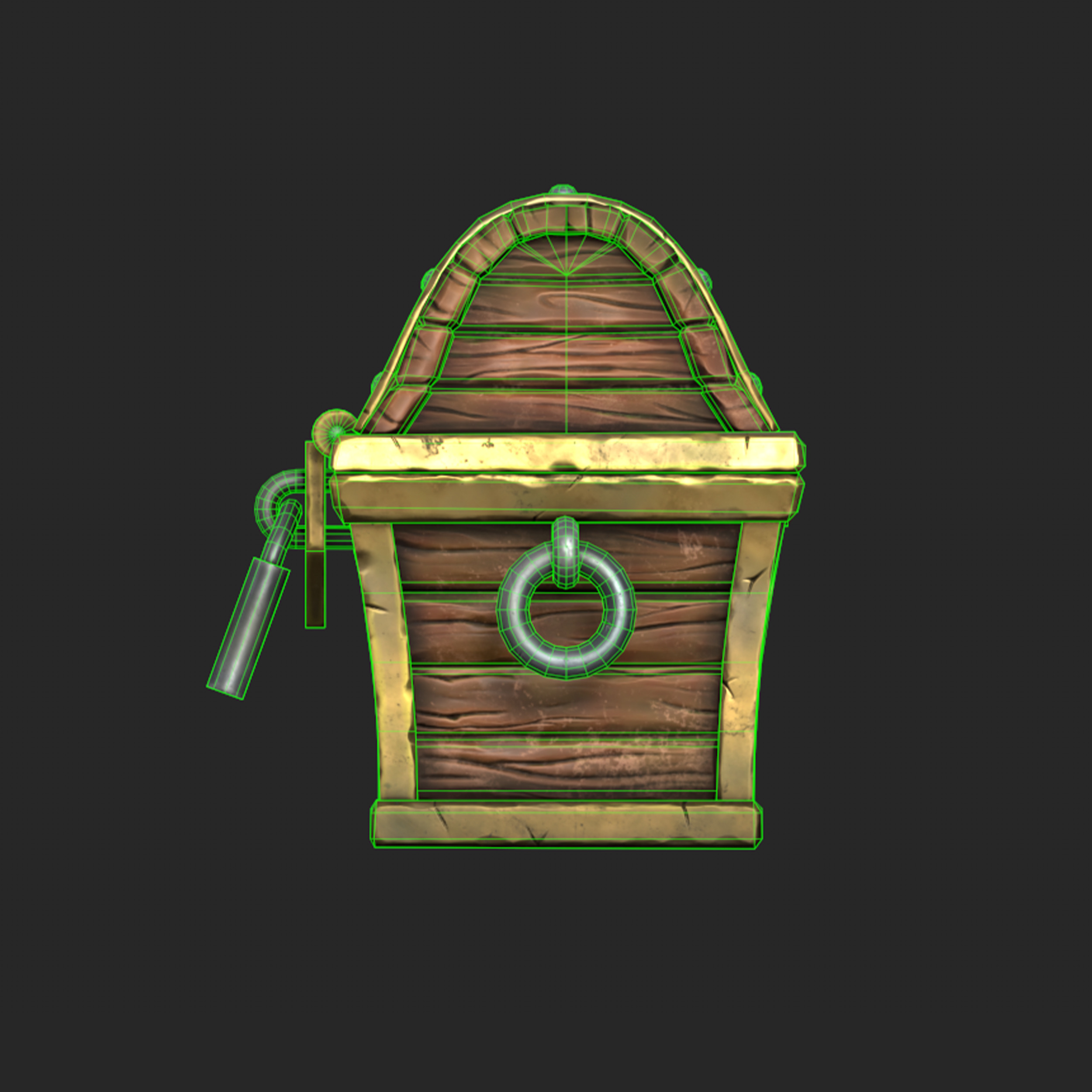 Stylized Chest - Gameready Asset Low-poly 3D model_3