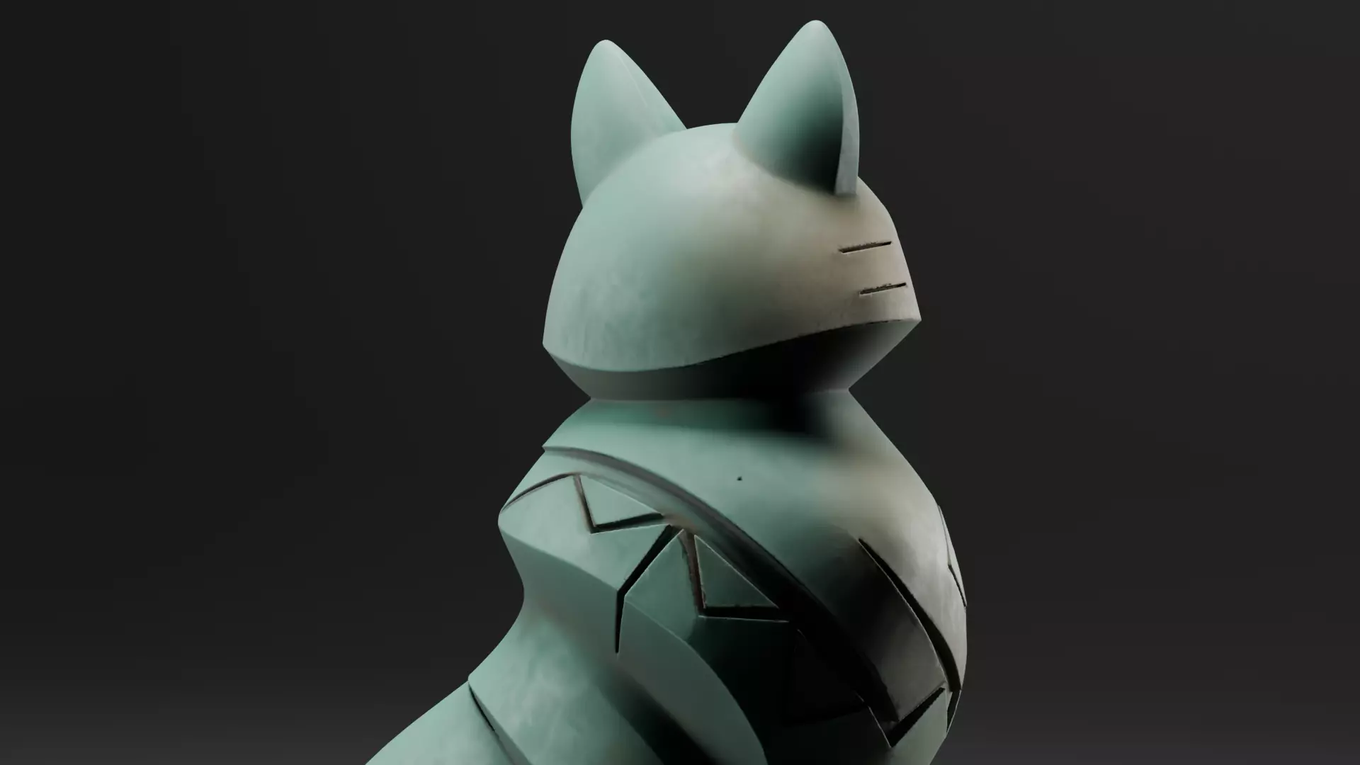 Stylized Fox Totem Game Asset 3D Print-Ready Model 3D print model