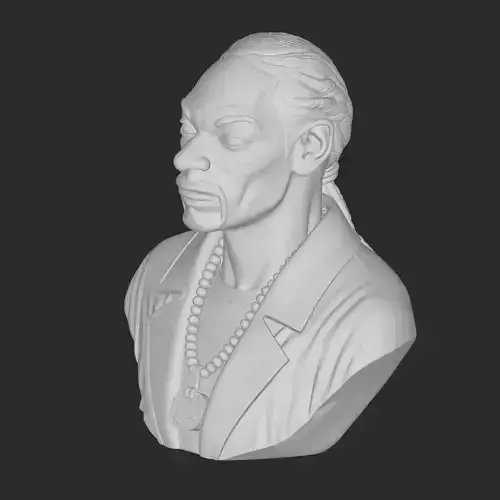 snoppdog figur bust  3D print model