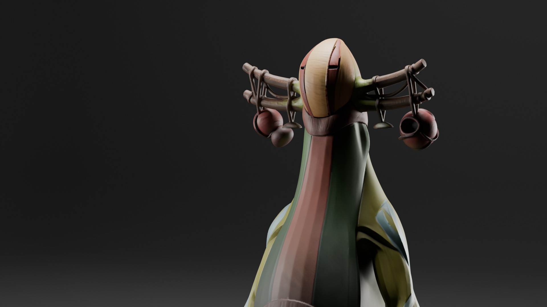 Ancient Jungle Sentinel Stylized Guardian Creature 3D Model 3D print model_4