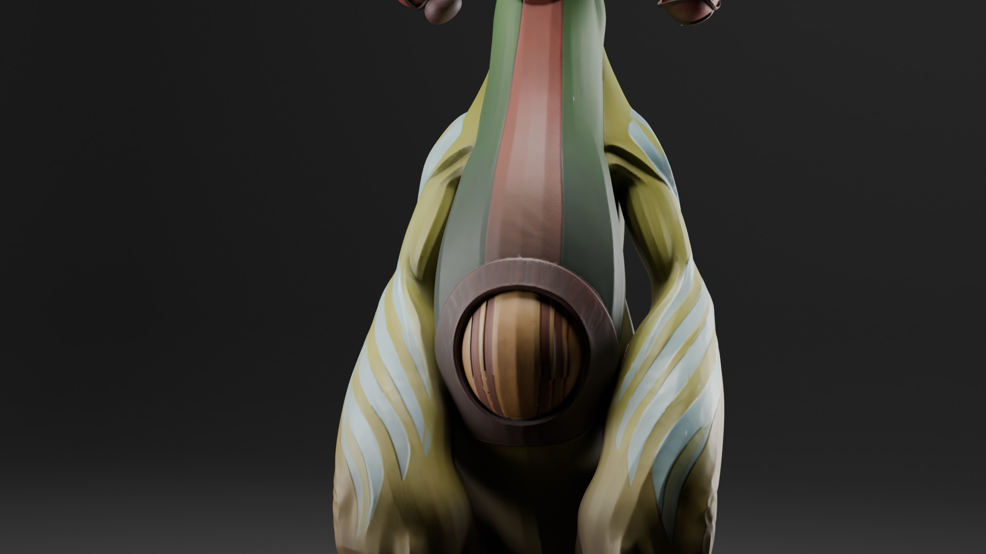 Ancient Jungle Sentinel Stylized Guardian Creature 3D Model 3D print model_3