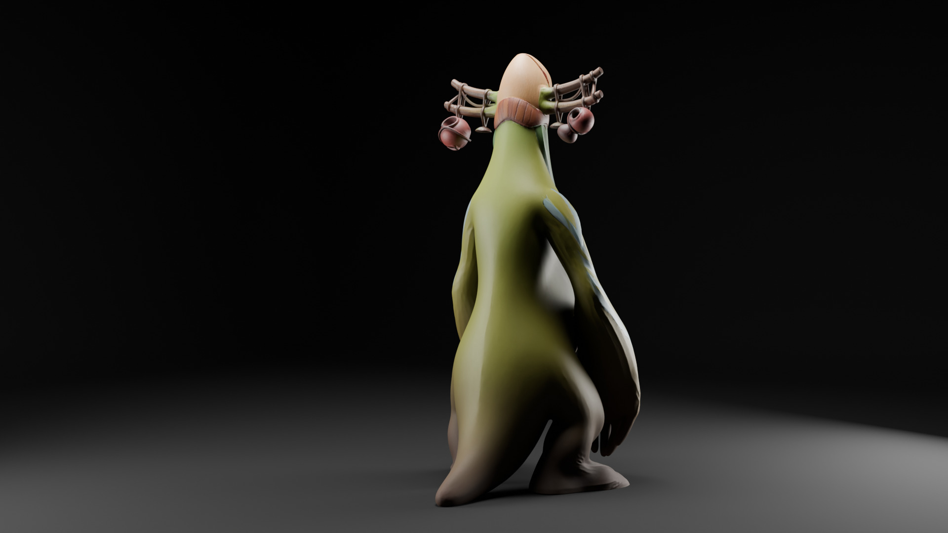 Ancient Jungle Sentinel Stylized Guardian Creature 3D Model 3D print model_2